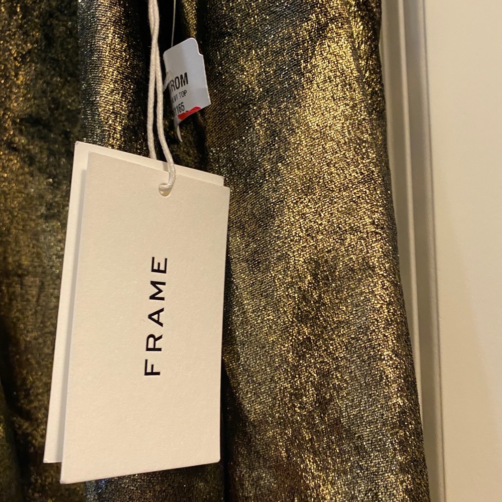 Frame Gold Metallic Top - Picture 3 of 11